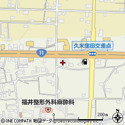 はなまるうどん１１号松山久米店周辺の地図