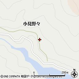 徳島県那賀郡那賀町木頭助小見野々26周辺の地図