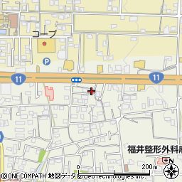 愛媛県松山市久米窪田町896-3周辺の地図