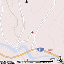 和歌山県田辺市本宮町皆地174周辺の地図