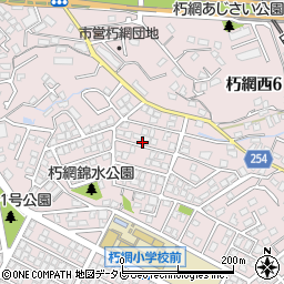 福岡県北九州市小倉南区朽網西周辺の地図