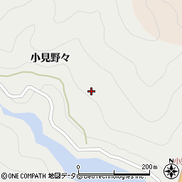 徳島県那賀郡那賀町木頭助小見野々56周辺の地図