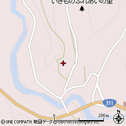和歌山県田辺市本宮町皆地405周辺の地図