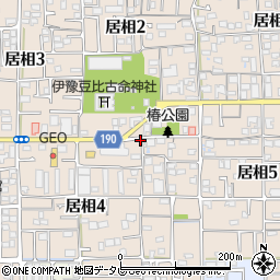 愛媛県松山市居相周辺の地図