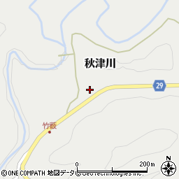 和歌山県田辺市秋津川1722周辺の地図