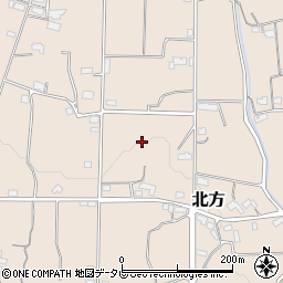 愛媛県東温市北方周辺の地図