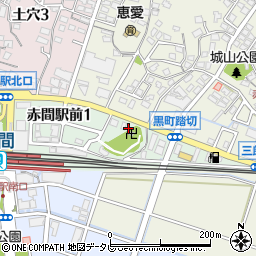 西日本新聞　エリアセンター赤間周辺の地図
