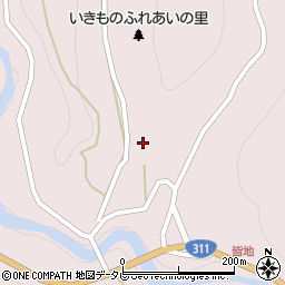 和歌山県田辺市本宮町皆地706周辺の地図