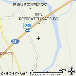 和歌山県田辺市中辺路町近露1632周辺の地図