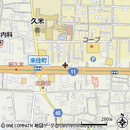 愛媛県松山市久米窪田町1166-3周辺の地図