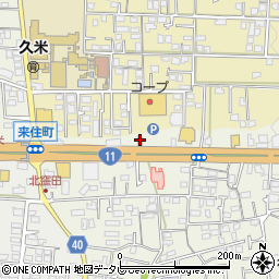 すき家１１号松山久米窪田店周辺の地図