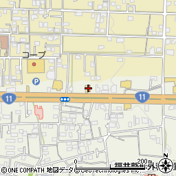 愛媛県松山市久米窪田町873-1周辺の地図