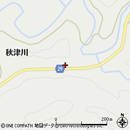 和歌山県田辺市秋津川1780周辺の地図