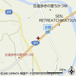 和歌山県田辺市中辺路町近露1682周辺の地図