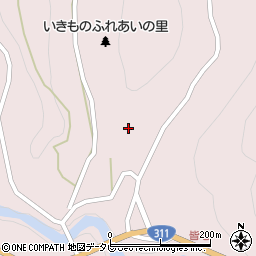和歌山県田辺市本宮町皆地182周辺の地図