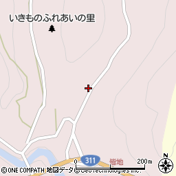 和歌山県田辺市本宮町皆地191周辺の地図