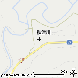 和歌山県田辺市秋津川1731周辺の地図