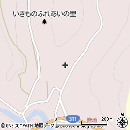 和歌山県田辺市本宮町皆地372周辺の地図