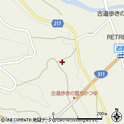 和歌山県田辺市中辺路町近露2042周辺の地図