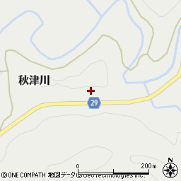 和歌山県田辺市秋津川1778周辺の地図