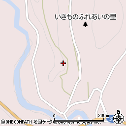 和歌山県田辺市本宮町皆地周辺の地図