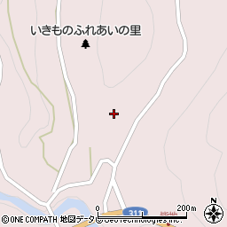 和歌山県田辺市本宮町皆地197周辺の地図