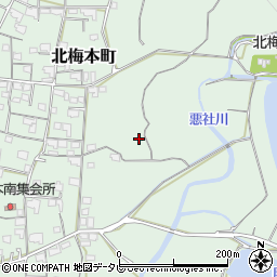 愛媛県松山市北梅本町周辺の地図