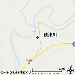 和歌山県田辺市秋津川1711-2周辺の地図