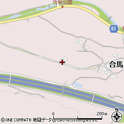 福岡県北九州市小倉南区合馬1801周辺の地図