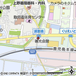 須恵橋周辺の地図