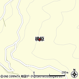 高知県大豊町（長岡郡）桃原周辺の地図
