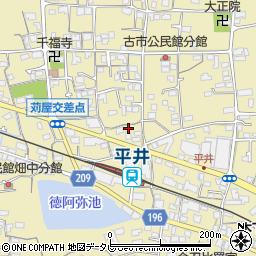 愛媛県松山市平井町1459-2周辺の地図