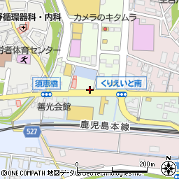 リンガーハットくりえいと宗像店周辺の地図