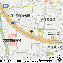 ネッツトヨタ愛媛　Ｊ．Ｓｐｏｔ来住周辺の地図