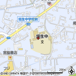 松山市立垣生中学校　教育相談室周辺の地図