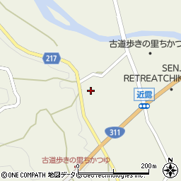 和歌山県田辺市中辺路町近露1733周辺の地図