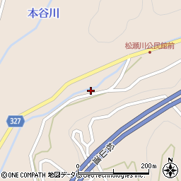 愛媛県東温市松瀬川74-17周辺の地図