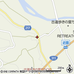 和歌山県田辺市中辺路町近露1741周辺の地図