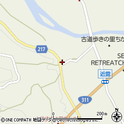 和歌山県田辺市中辺路町近露1753周辺の地図