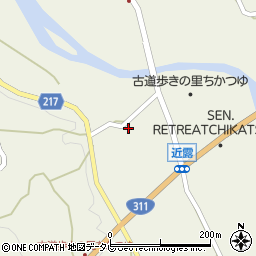 和歌山県田辺市中辺路町近露1785周辺の地図