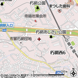 福岡県北九州市小倉南区朽網西6丁目7周辺の地図