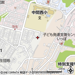 福岡県中間市弥生2丁目周辺の地図