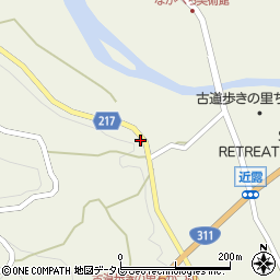 和歌山県田辺市中辺路町近露1939周辺の地図