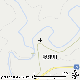 和歌山県田辺市秋津川1747周辺の地図