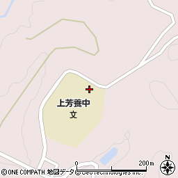 田辺市立上芳養中学校周辺の地図