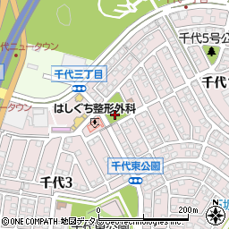 千代1号公園周辺の地図