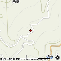 高知県長岡郡大豊町西峯2267周辺の地図