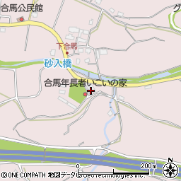福岡県北九州市小倉南区合馬1611-1周辺の地図
