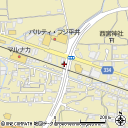 愛媛県松山市平井町2298周辺の地図