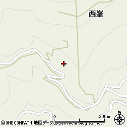 高知県長岡郡大豊町西峯2551周辺の地図